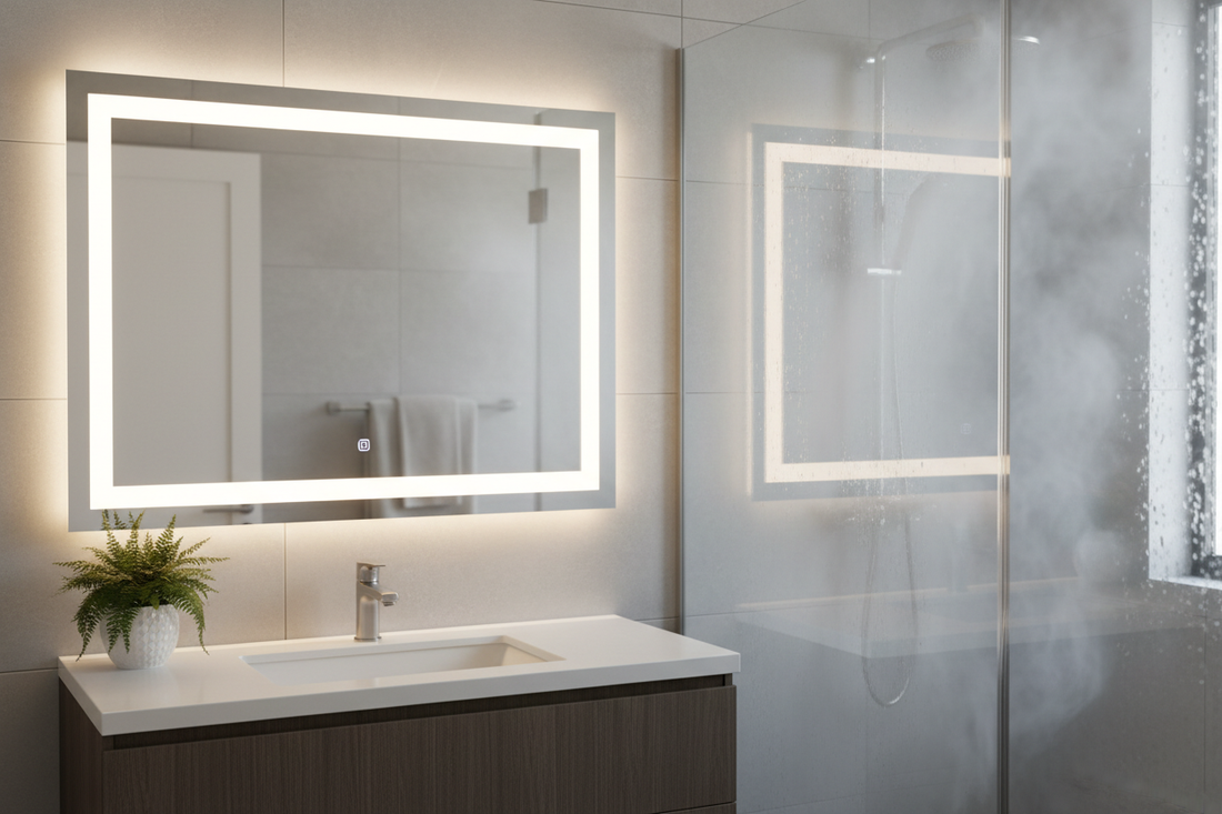 Espejo de baño con antivaho: qué es y por qué lo necesitas