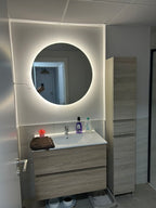 Espejo LED Redondo 70cm Tricolor Touch Regulable