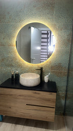 Espejo LED Redondo 70cm Tricolor Touch Regulable