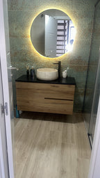 Espejo LED Redondo 70cm Tricolor Touch Regulable